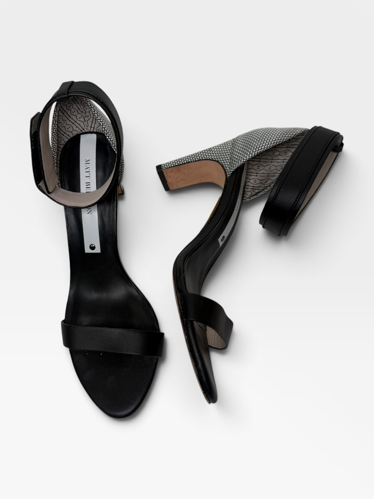 BLACK MATT BERNSON HEELS | 9
