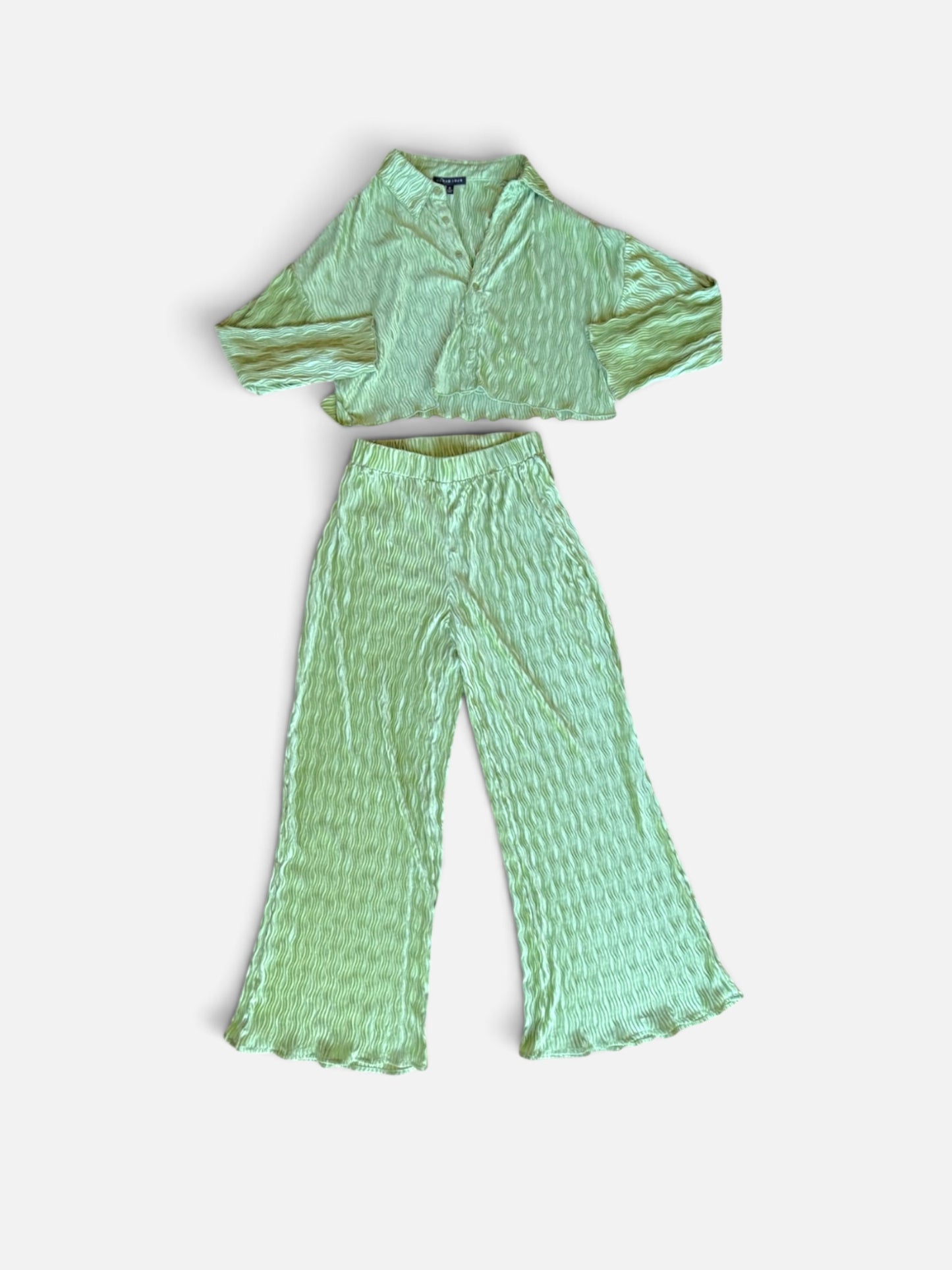 LIME GREEN BLUE BLUSH SET S