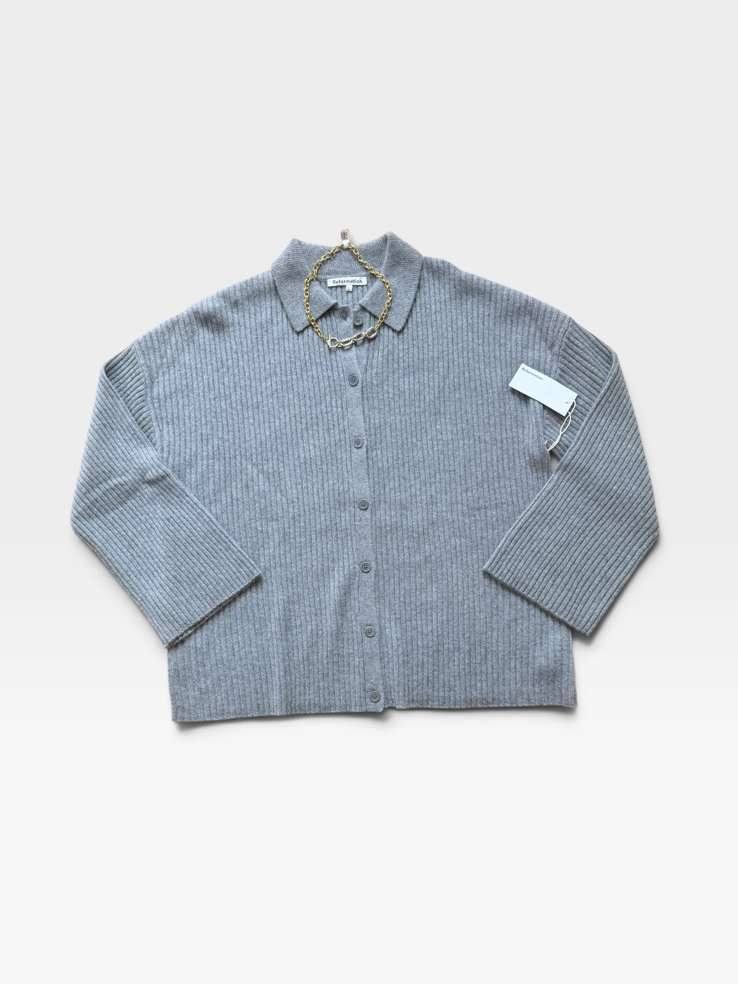 GRAY REFORMATION SWEATER (NWT $298) L