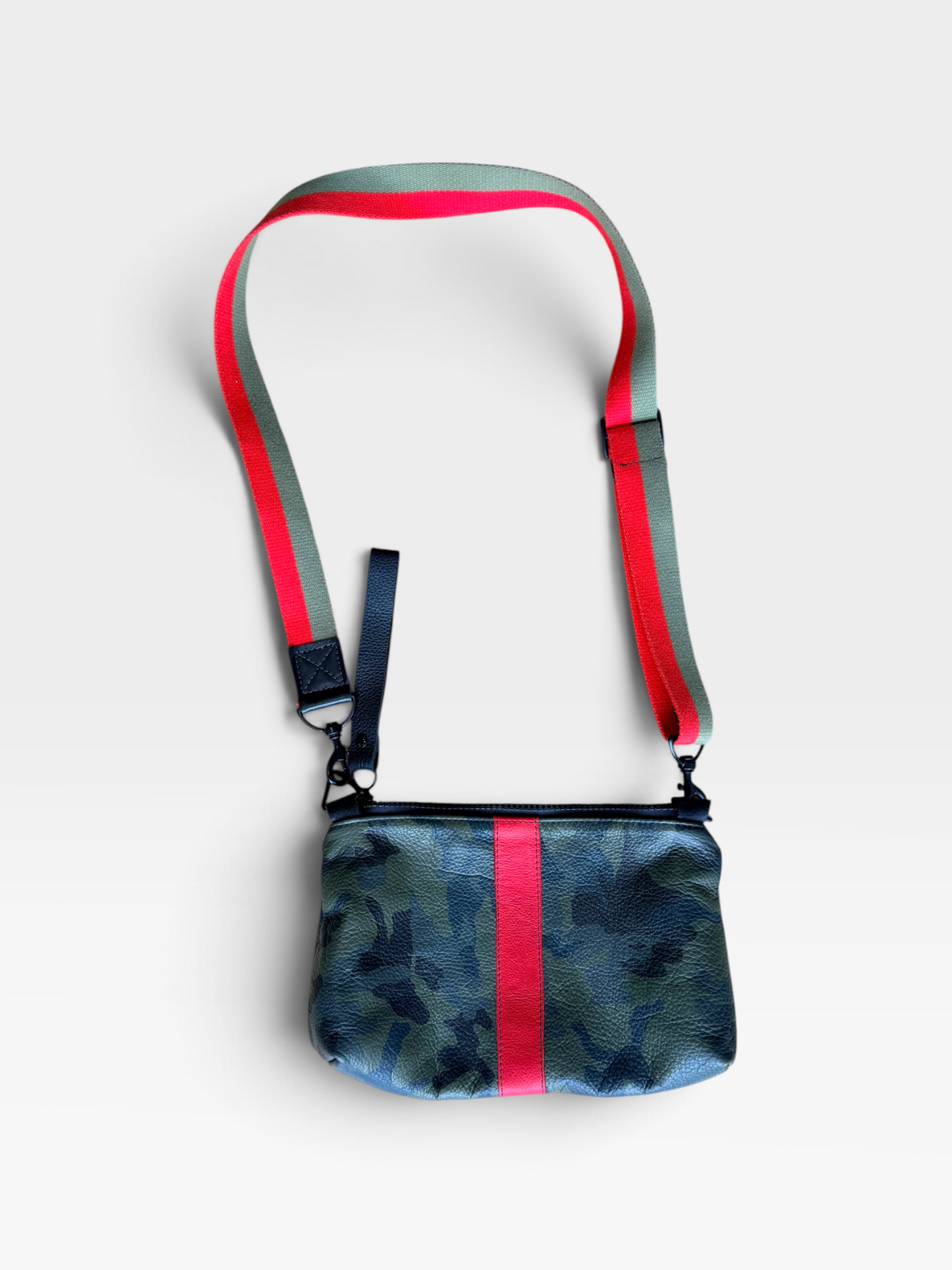 CAMO/RED LYNN TALLERICO PURSE (ORG. $253)