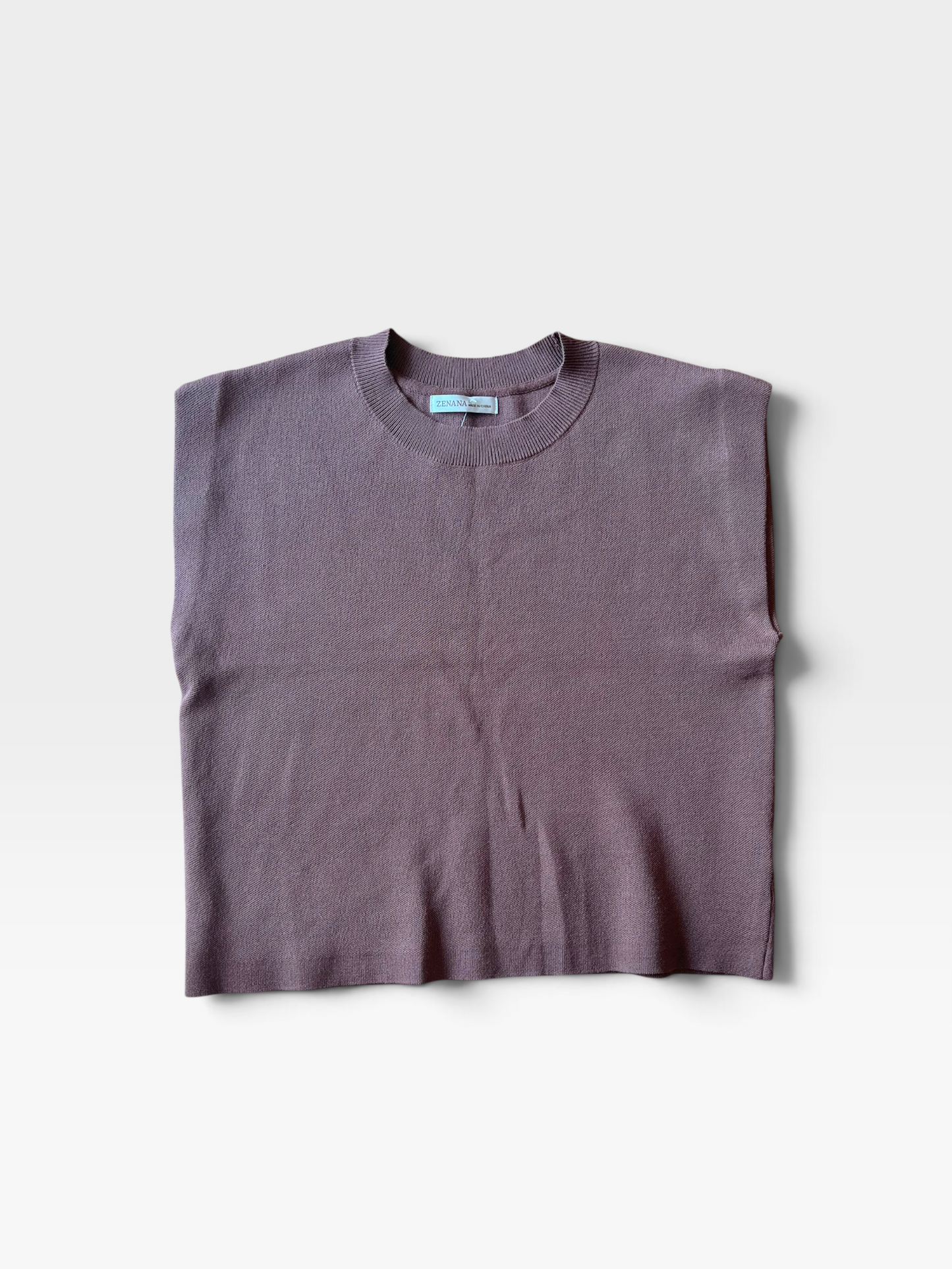 BROWN ZENANA TOP L