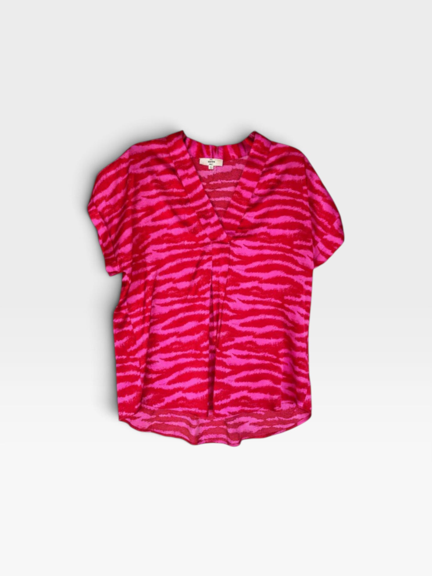 PINK/RED ENTRO ZEBRA TOP M