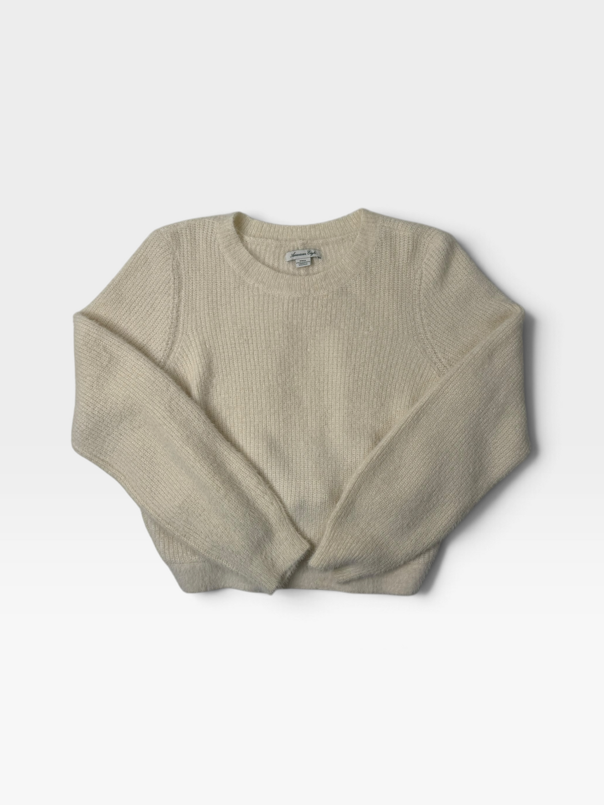 CREAM AMERICAN EAGLE SWEATER M