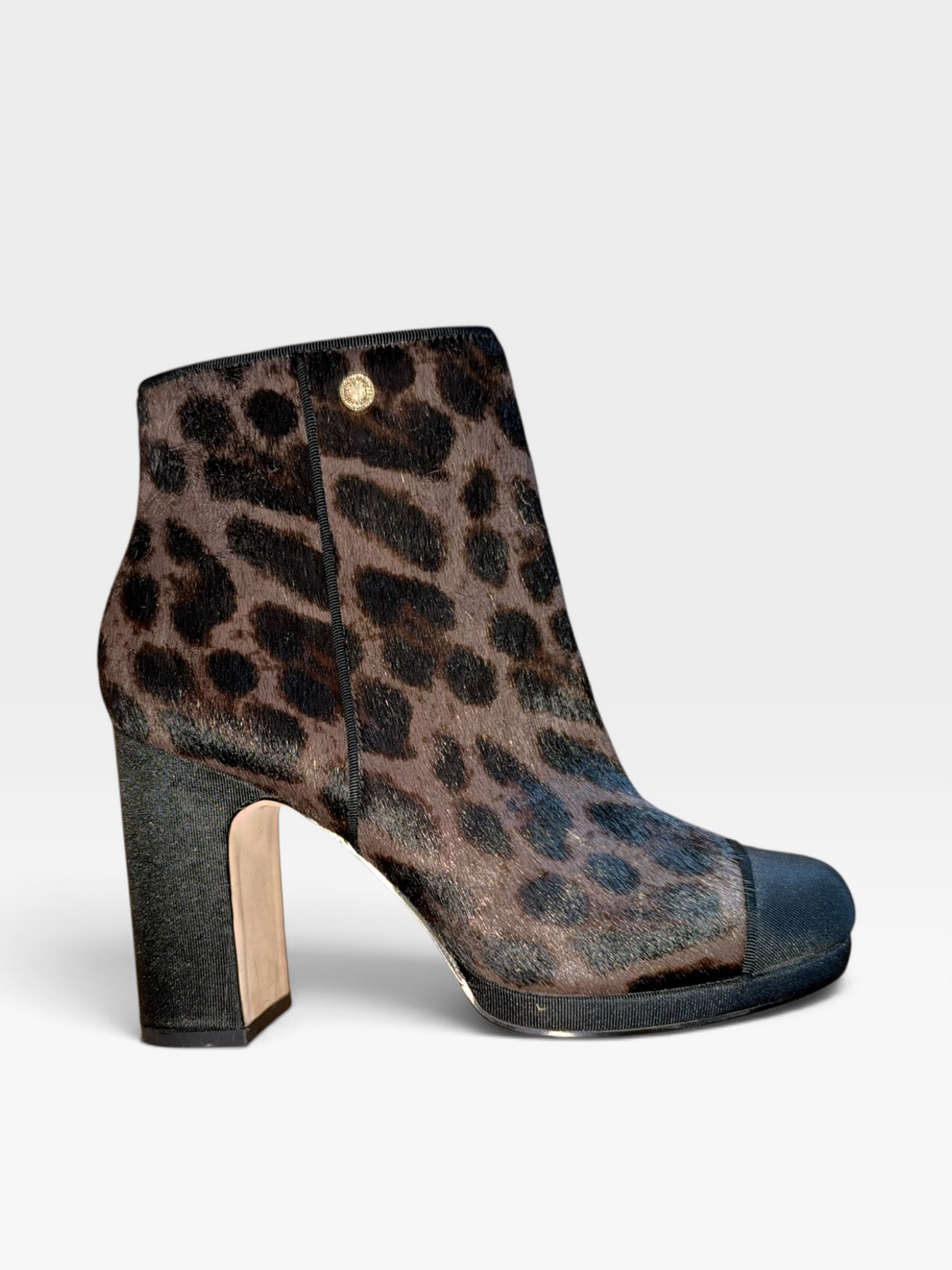 LEOPARD KARL LAGERFELD CALF HAIR ANKLE BOOTS (ORG. $198) | 7