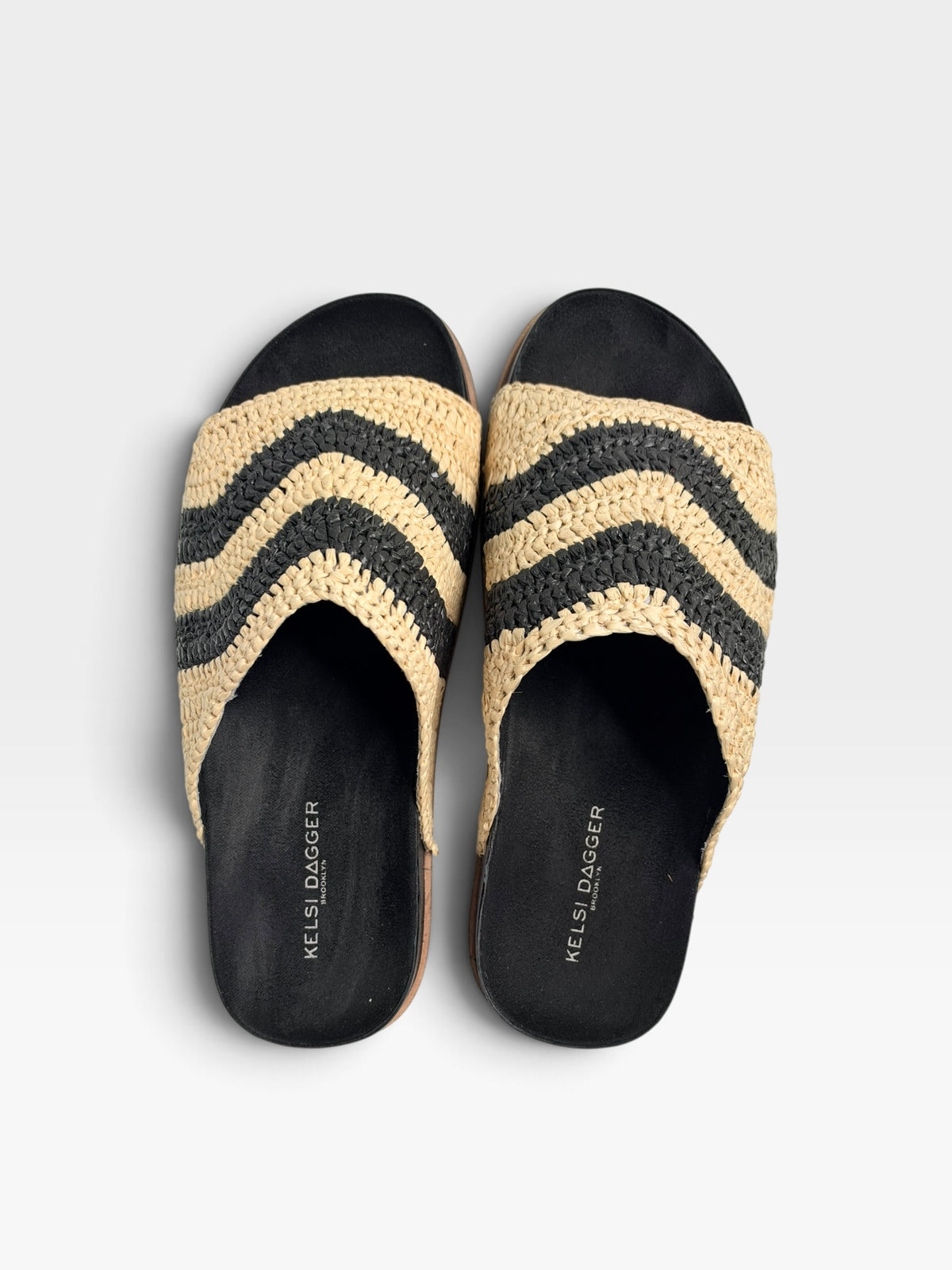TAN/BLACK KELSI DAGGER SLIDES (ORG $140) 9