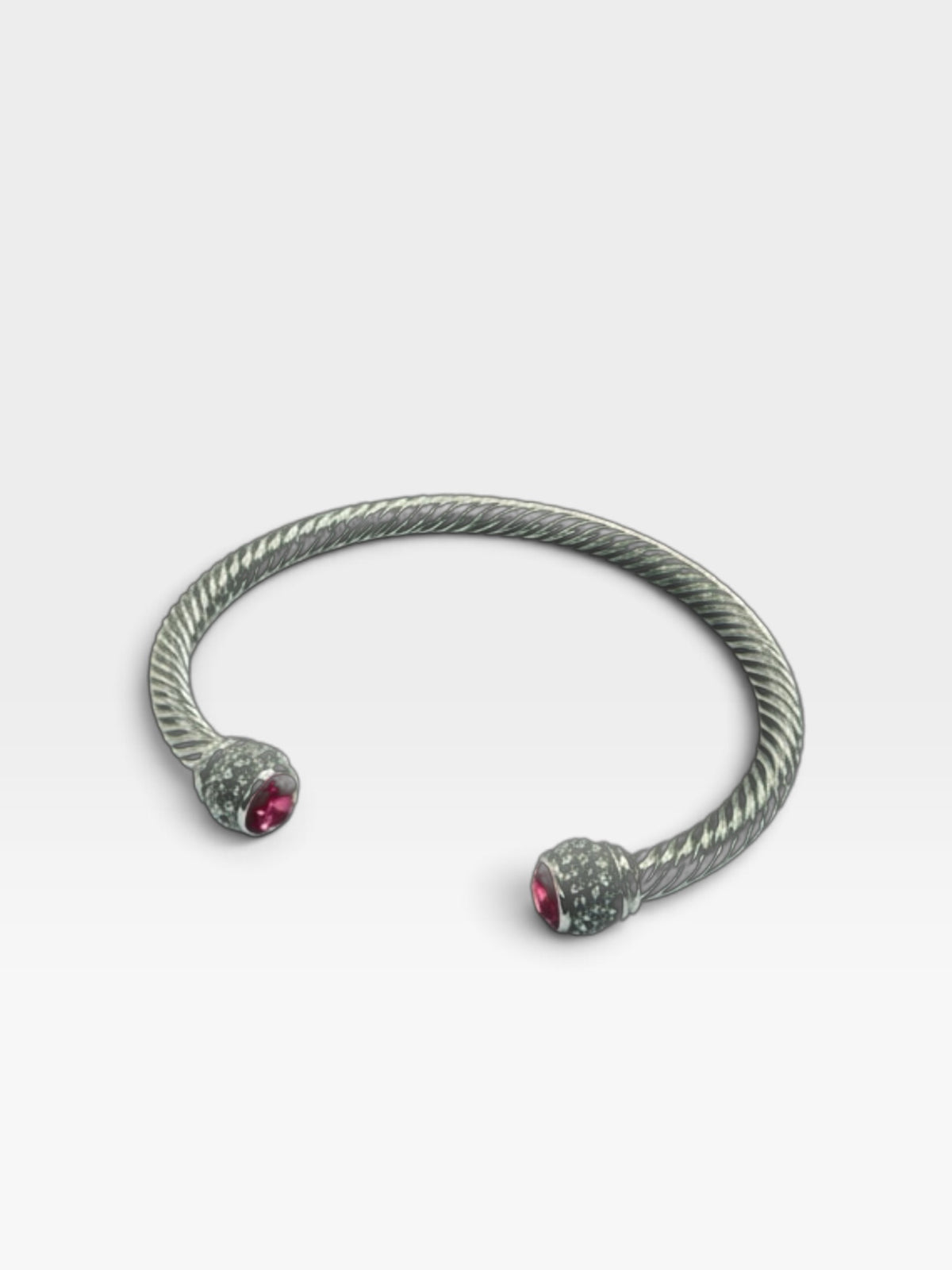 SILVER/RED PARK LANE CUFF BRACELET