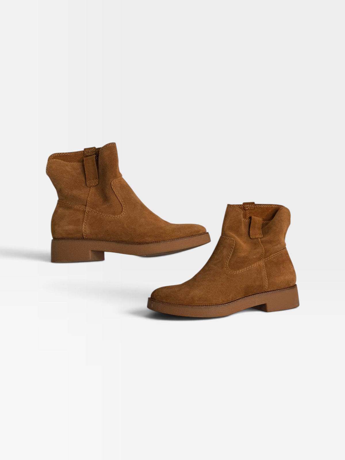 TAN LUCKY SUEDE BOOTS 7.5