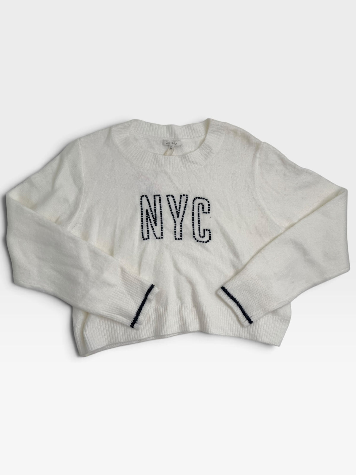 CREAM Z SUPPLY SWEATER "NYC" SWEATER (NWT) XL