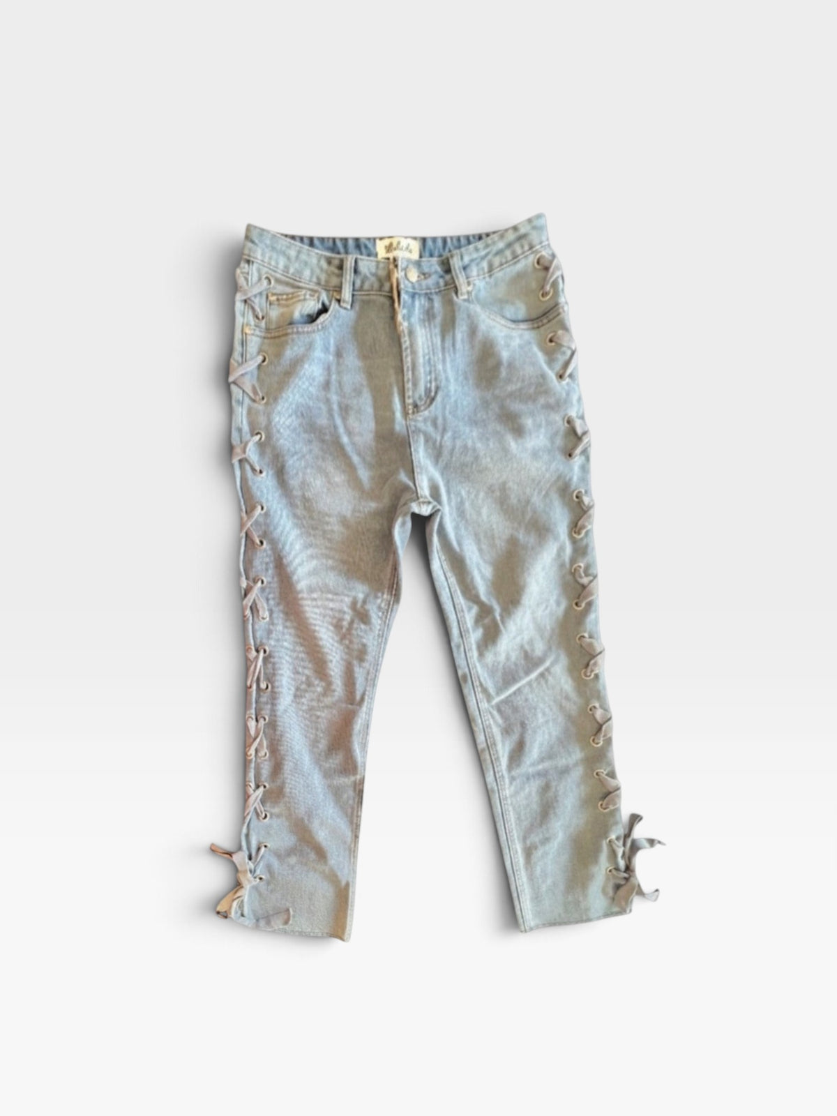 DENIM LISTICLE JEANS (NWT) M