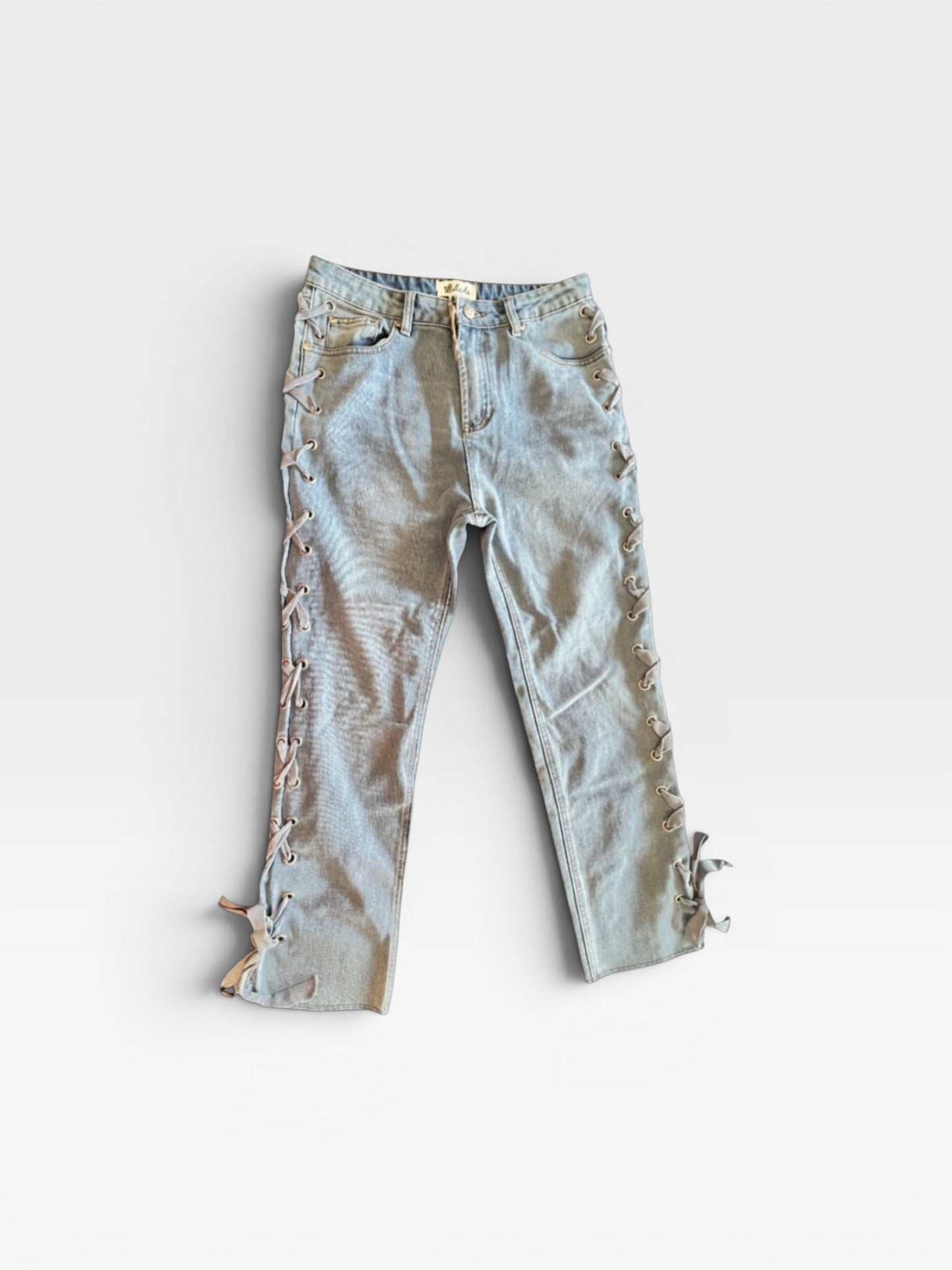 DENIM LISTICLE JEANS (NWT) M