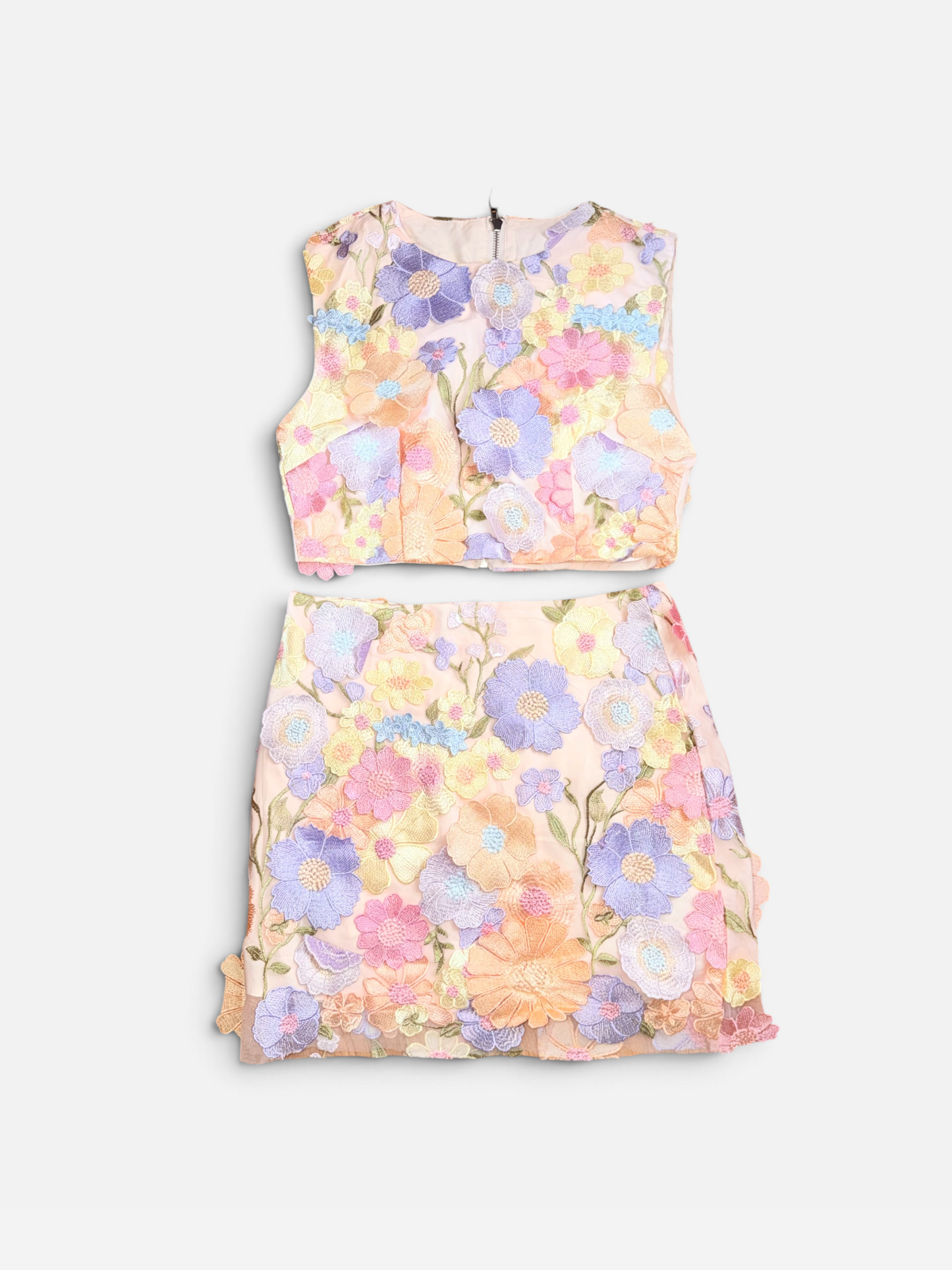 FLOWER PRODUCTSEEKER MATCHING SKIRT SKIRT SET (NWT $148) M