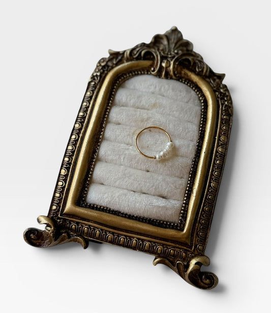 PEARL BEADED RING SIZE 6