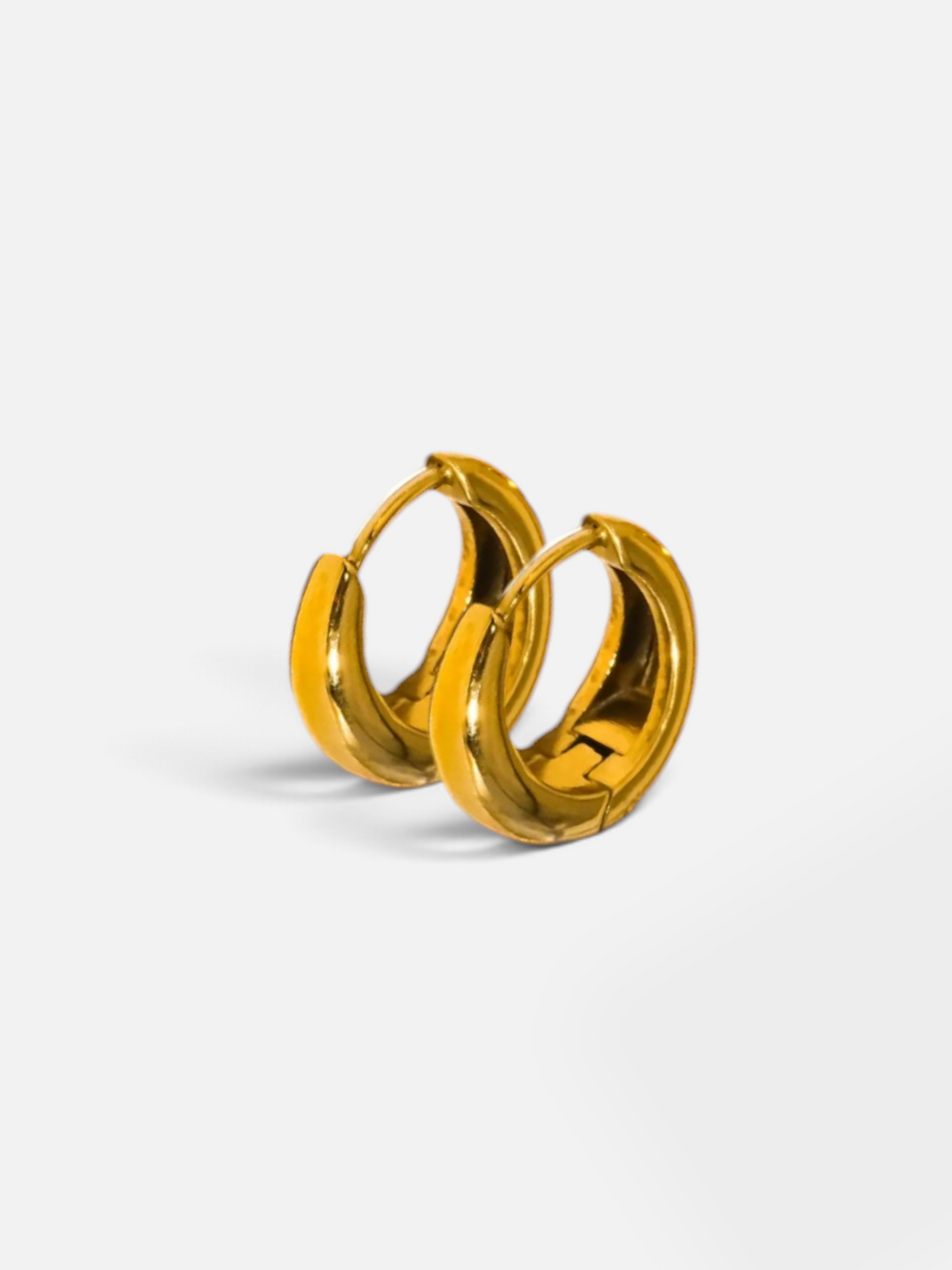 18K GOLD NON TARNISH CHUNKY EARRINGS
