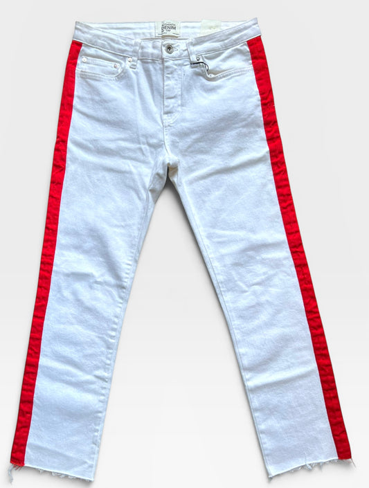 WHITE/RED ZARA PANTS (NWT) 4