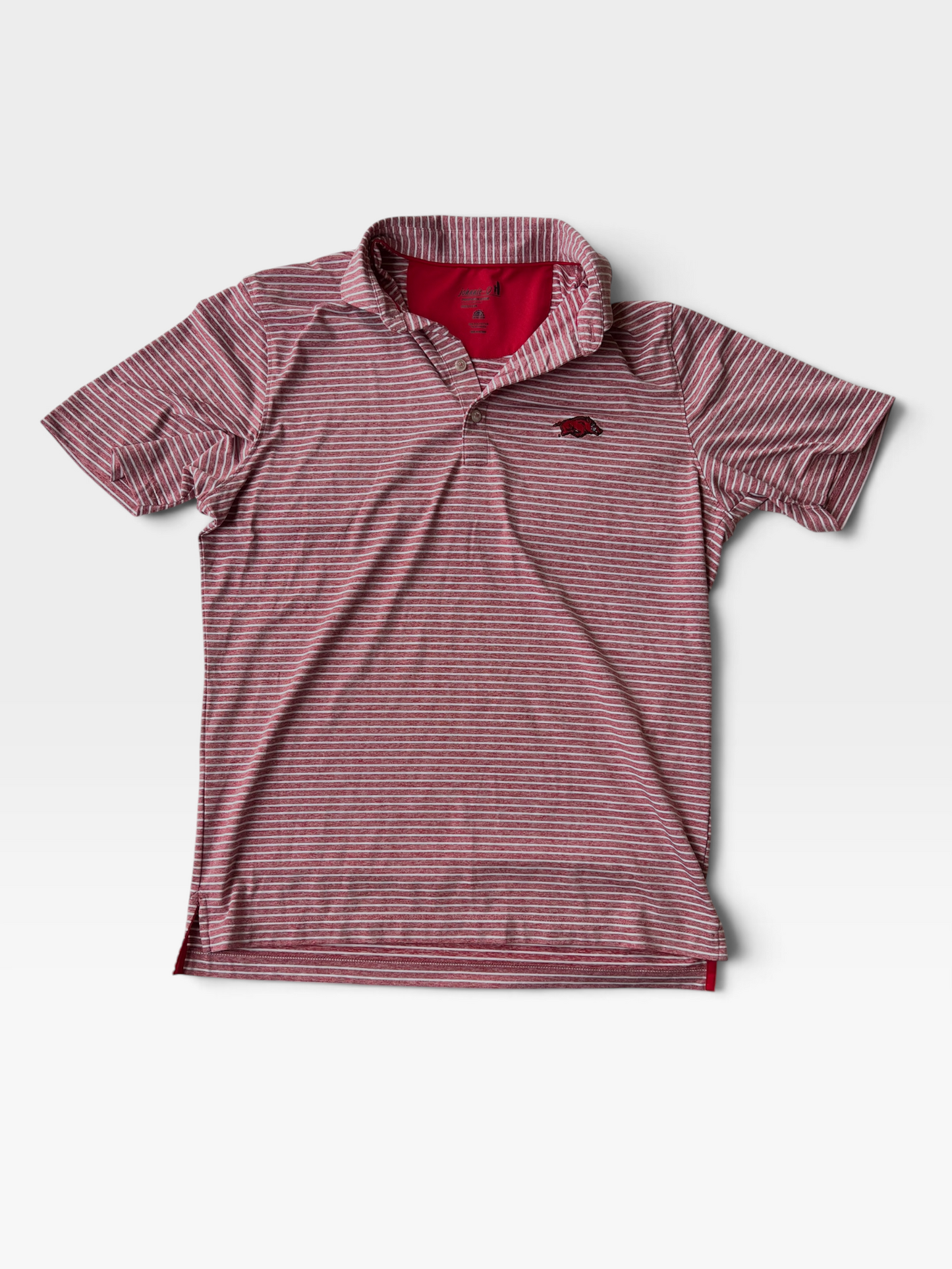 MEN'S RED JOHNNIE-O RAZORBACK SHIRT (ORG. $120) M