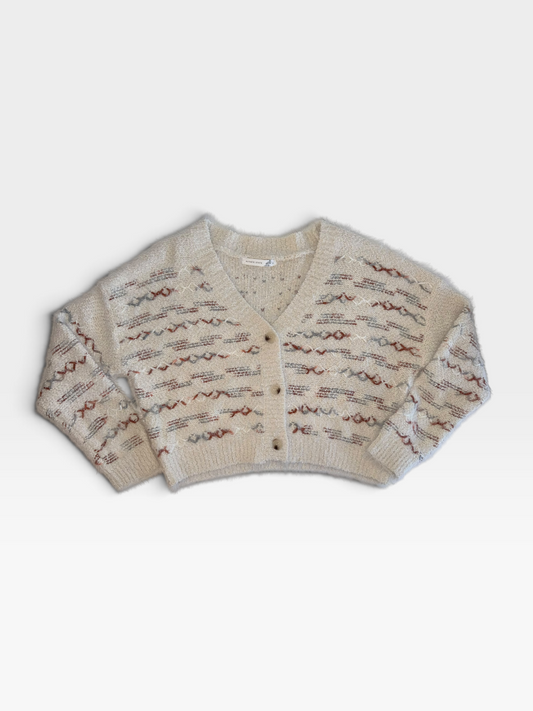 CREAM ALTRD STATE CARDIGAN L
