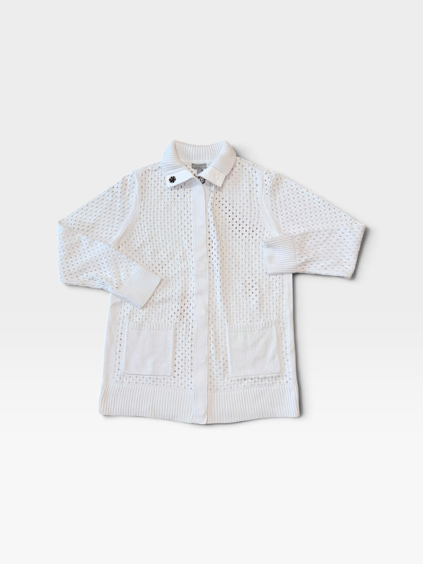 WHITE T BY TALBOTS SWEATER (NWT $129) M