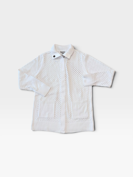 WHITE T BY TALBOTS SWEATER (NWT $129) M