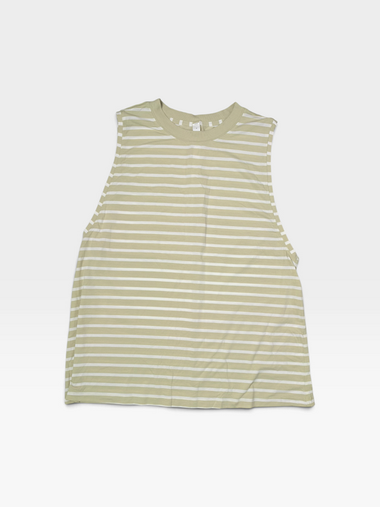 GREEN/WHITE LULULEMON TANK 8