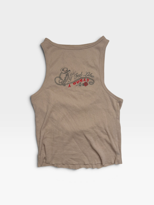 TAN SHANIA TWAIN TANK XS