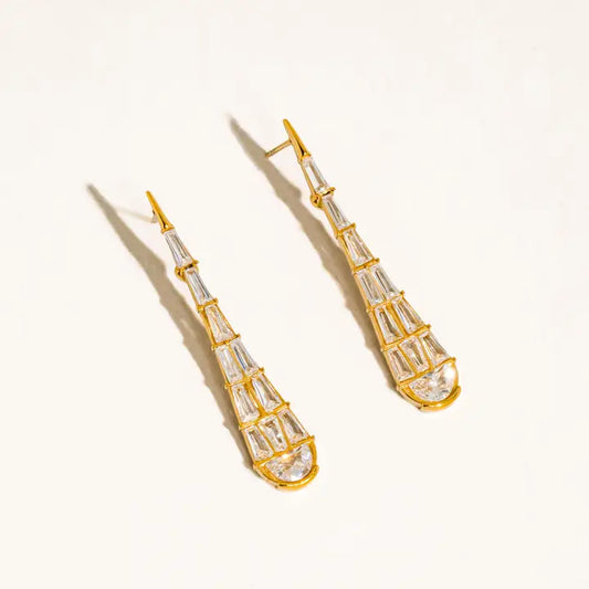 18K GOLD SERPENT EARRINGS (NON-TARNISH)