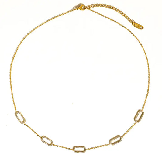 18K GOLD DAINTY CHAIN NECKLACE (NON-TARNISH)