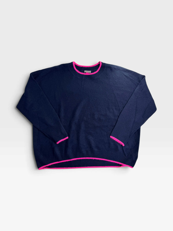 NAVY/PINK VINCE CAMUTO SWEATER (NWT $69) XL