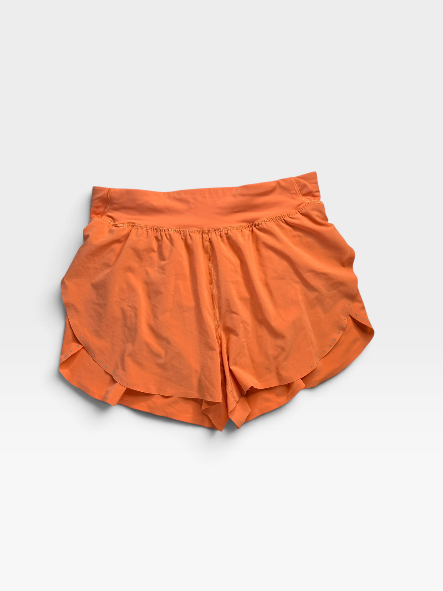 LIGHT ORANGE LULULEMON SHORTS 6
