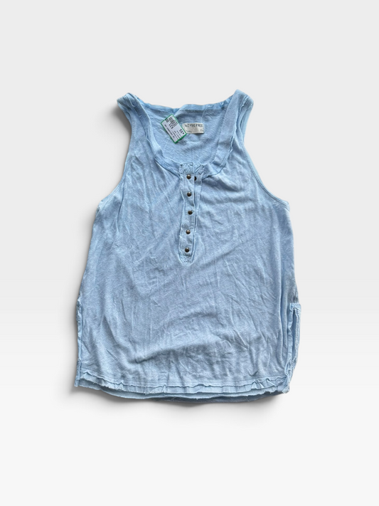 LIGHT BLUE FREE PEOPLE TANK XS