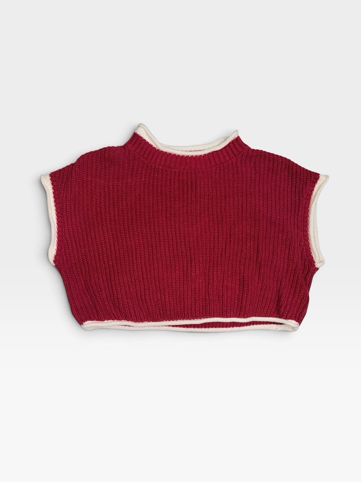 RED DAY + MOON SWEATER VEST S