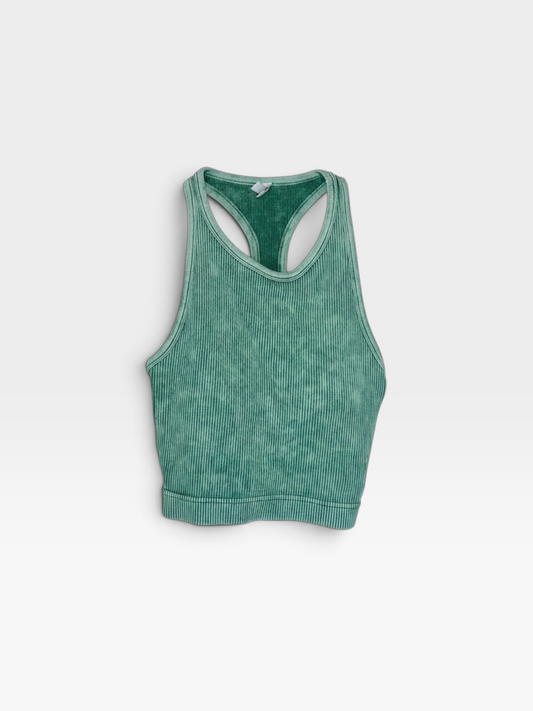 GREEN ZENANA TANK L/XL