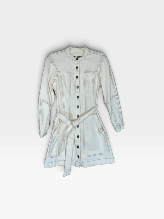 CREAM/BROWN VERONICA BEARD DRESS (ORG. $428) 4