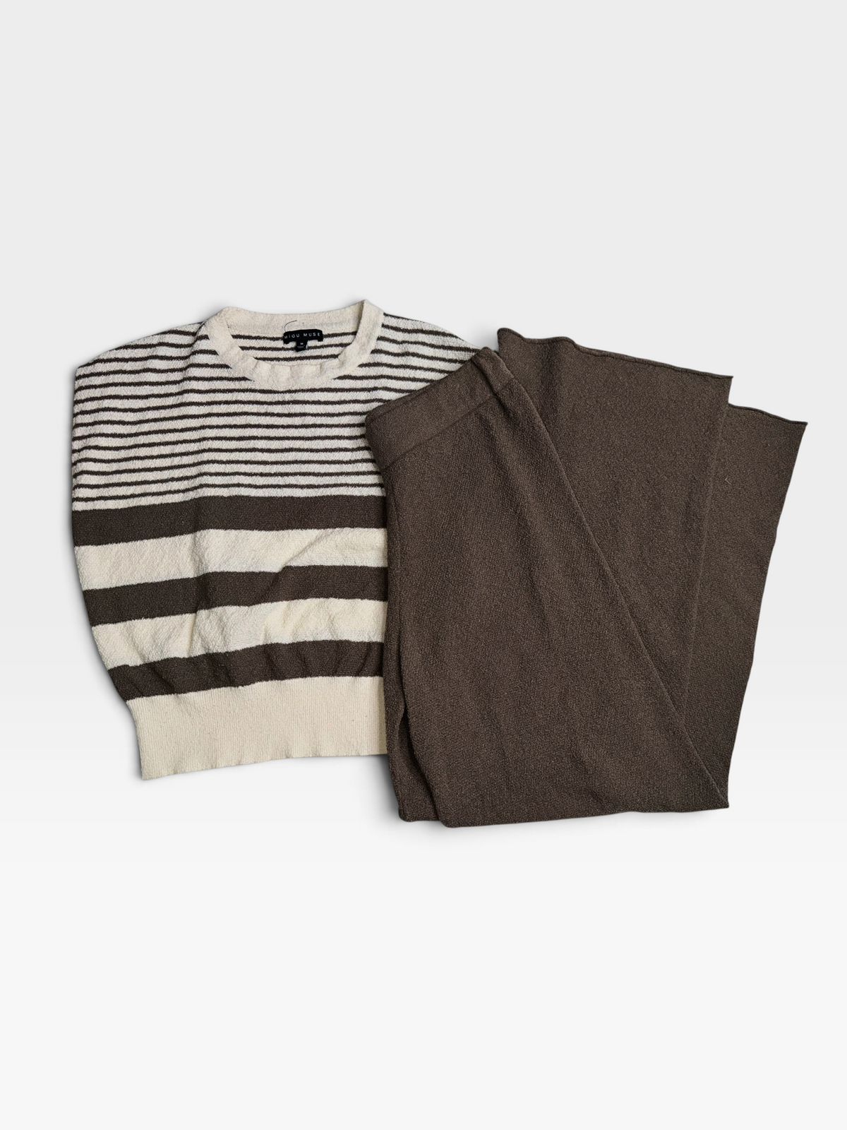 BROWN/CREAM MIOU MUSE SET M