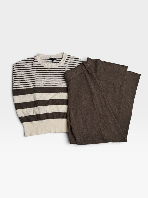 BROWN/CREAM MIOU MUSE SET M