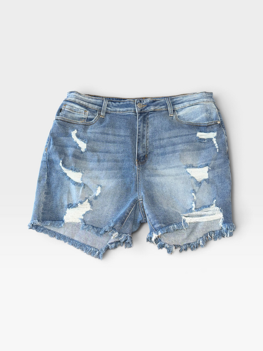 DENIM JUDY BLUE JEAN SHORTS 3X