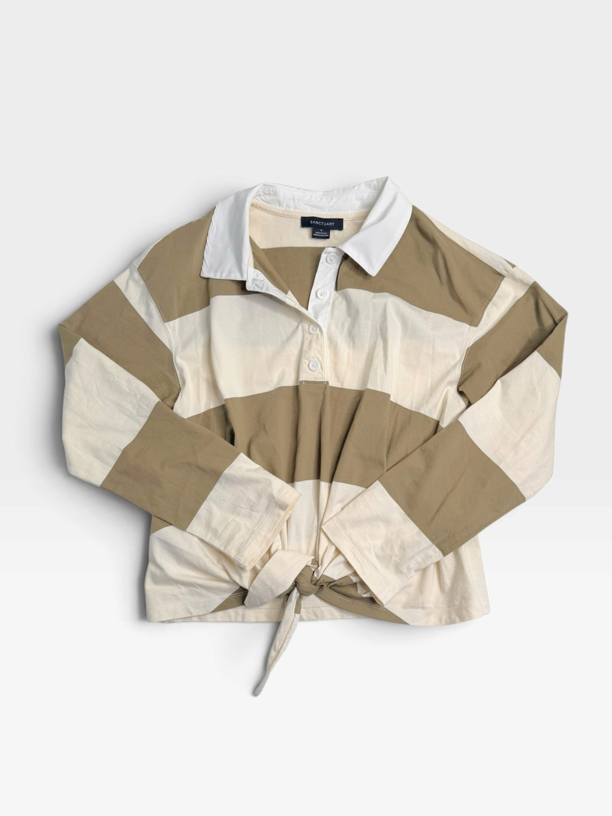 GREEN/WHITE SANTUARY TOP S