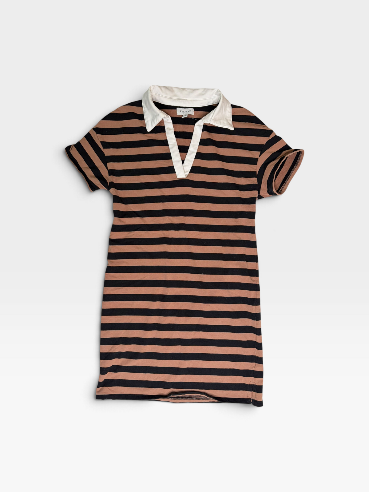 TAN/BLACK EVEREVE COLLARED DRESS XS