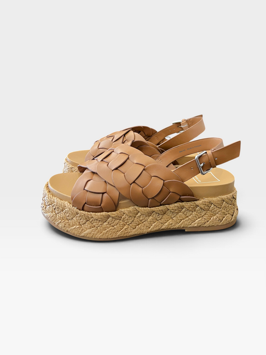 TAN LEATHER SHOES (NWT $140) 6.5