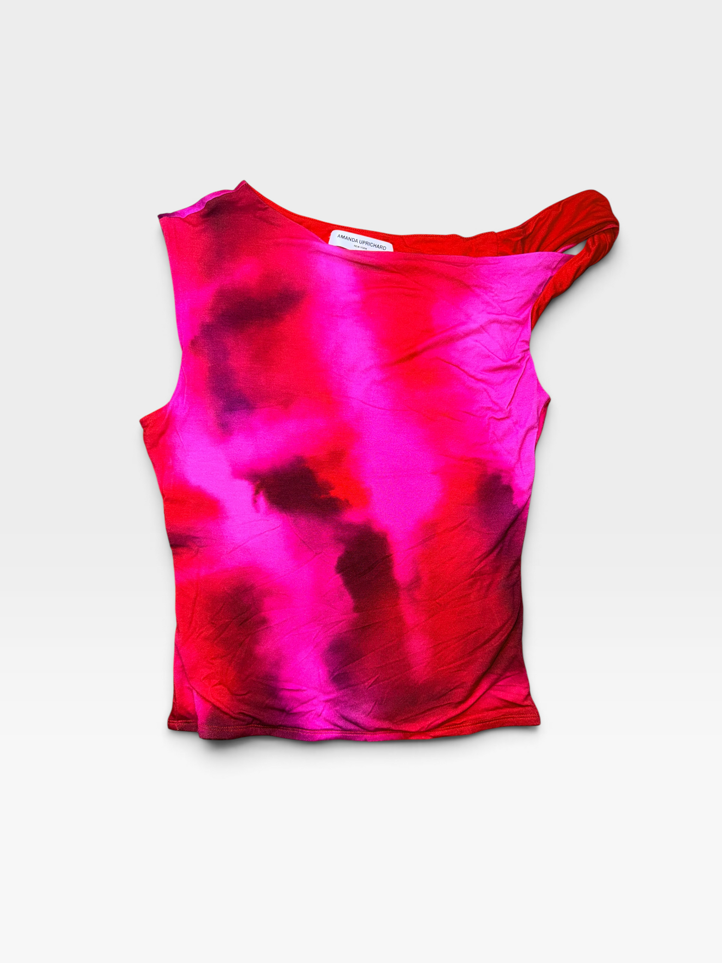 PINK/RED AMANDA UPRICHARD JENNAN TOP (ORG. $118) S