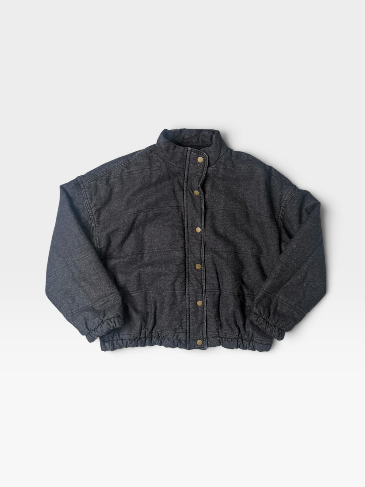BLACK WASH DENIM JACKET L