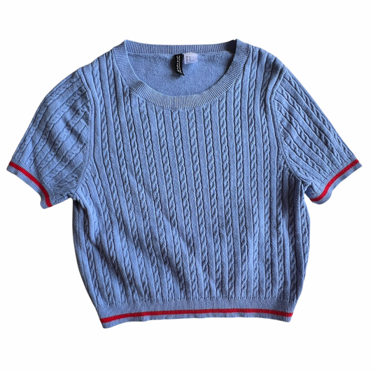 BLUE/RED DIVIDED TOP M