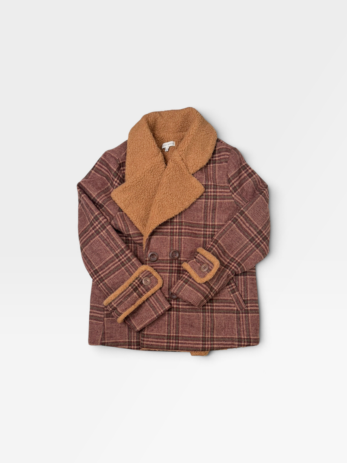BROWN/MAROON MOON RIVER JACKET S