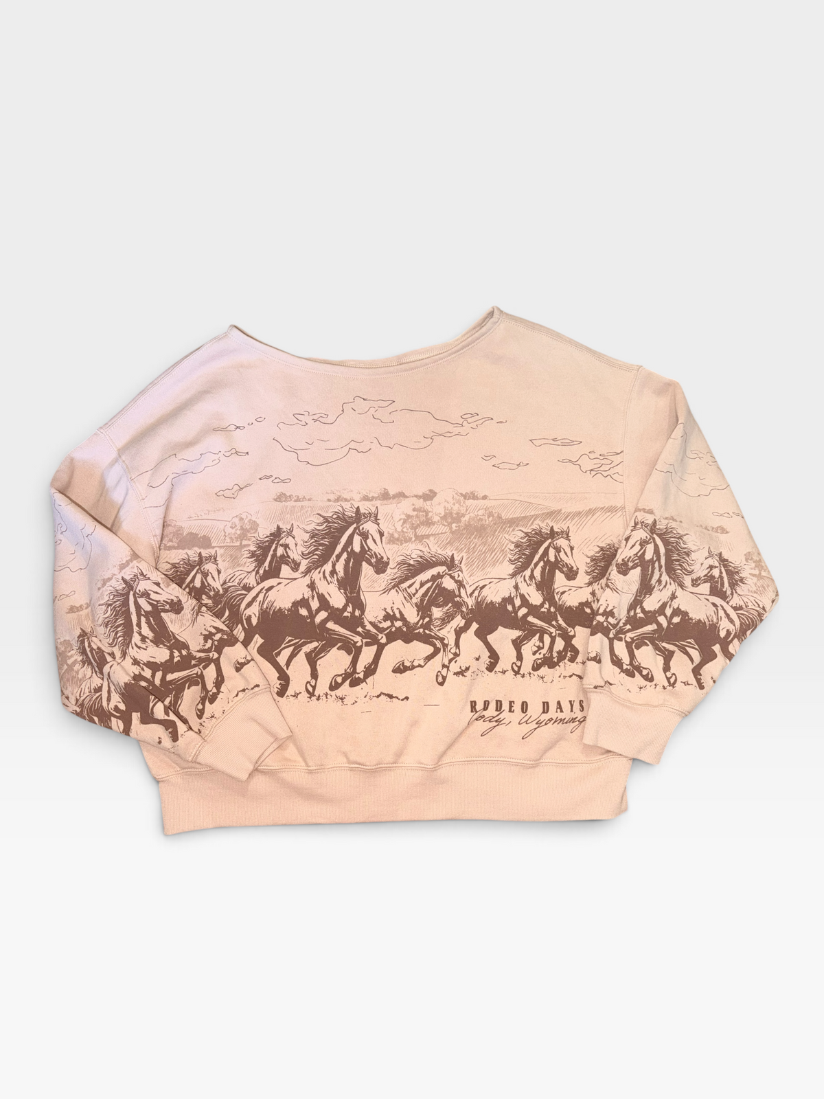 TAN HORSE HYBRID APPAREL PULLOVER L