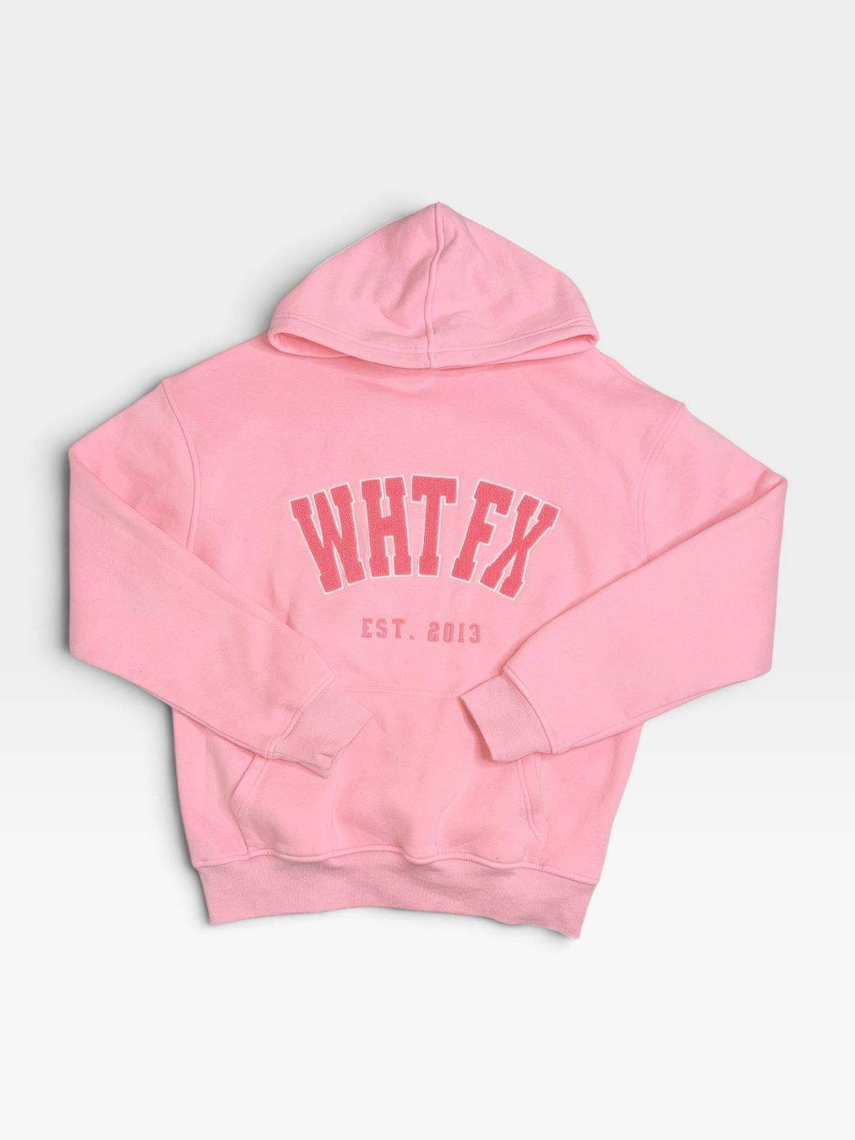PINK/HOT PINK WHITE FOX HOODIE S/M