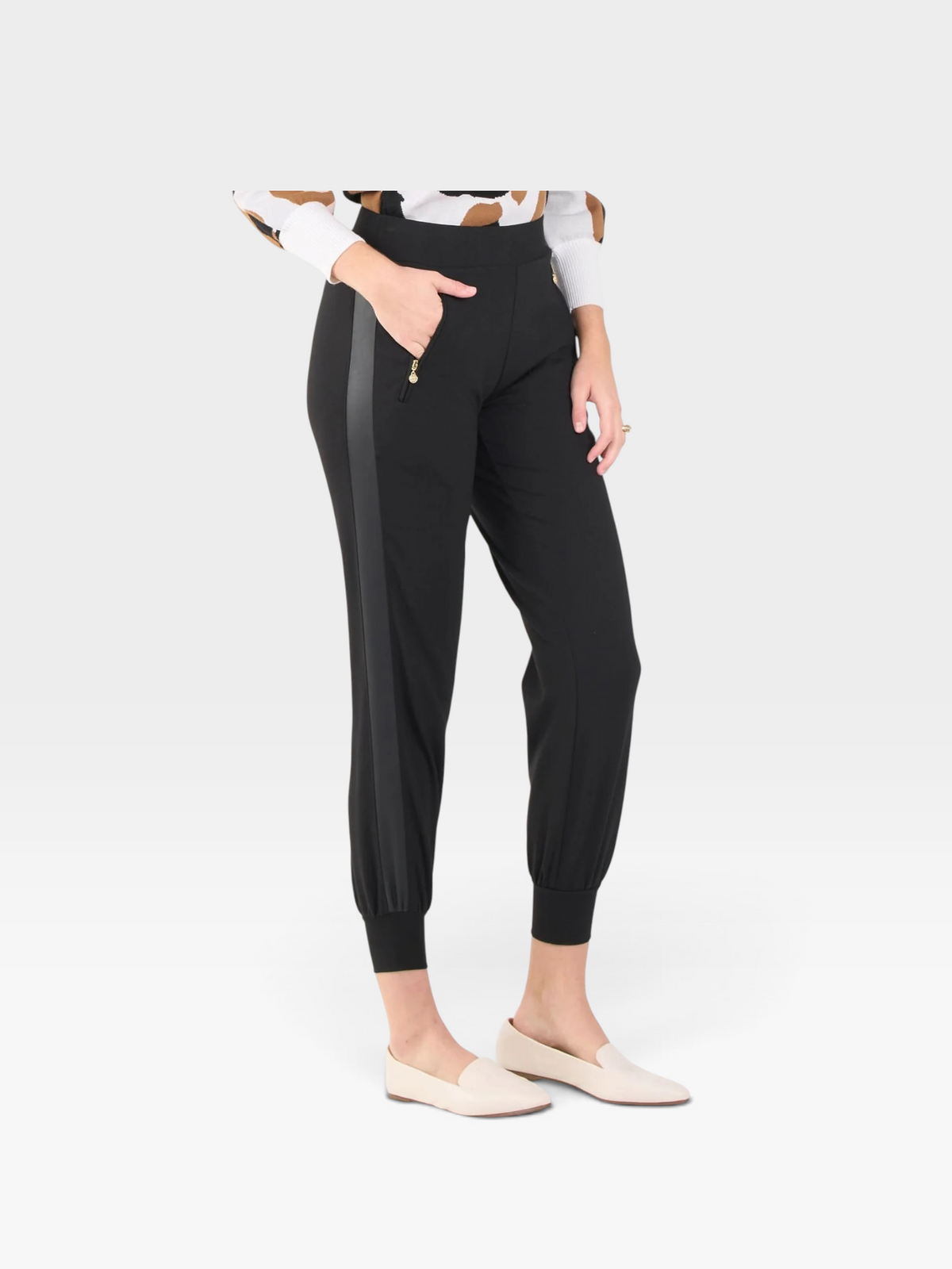 BLACK PONTE EMILY MCCARTHY JOGGERS (ORG. $188) M