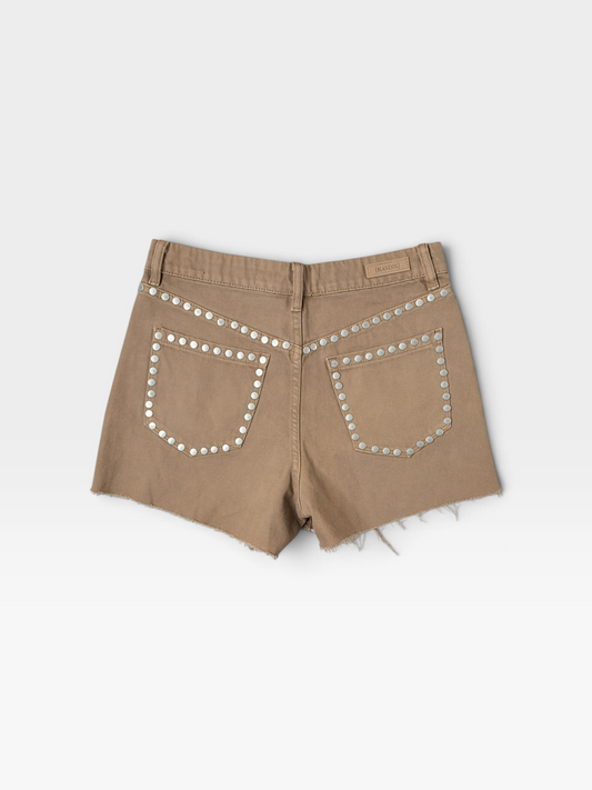TAN BLANKNYC THE REEVE STUDDED SHORTS (ORG. $148) | 26