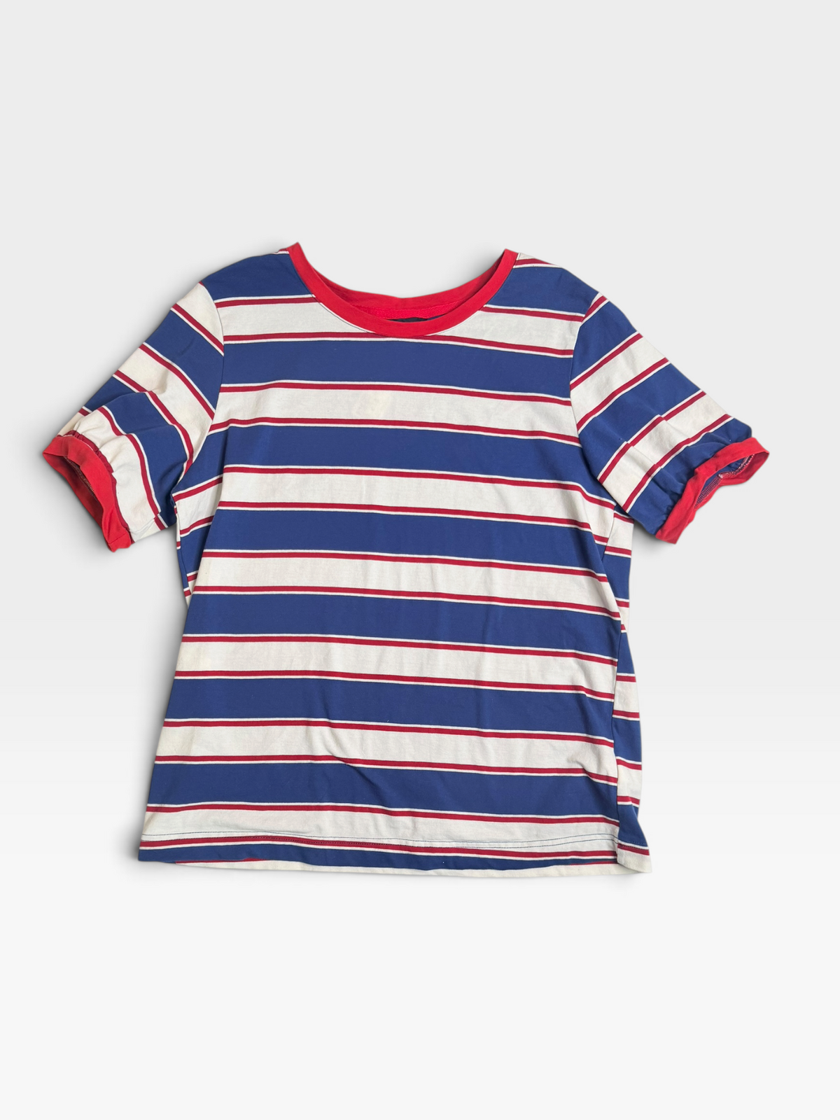 BLUE/RED STRIPE DOKOTOO TOP M