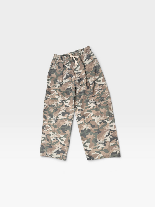 CAMO FLORAL EASEL WIDE-LEG PANTS (NWT) M