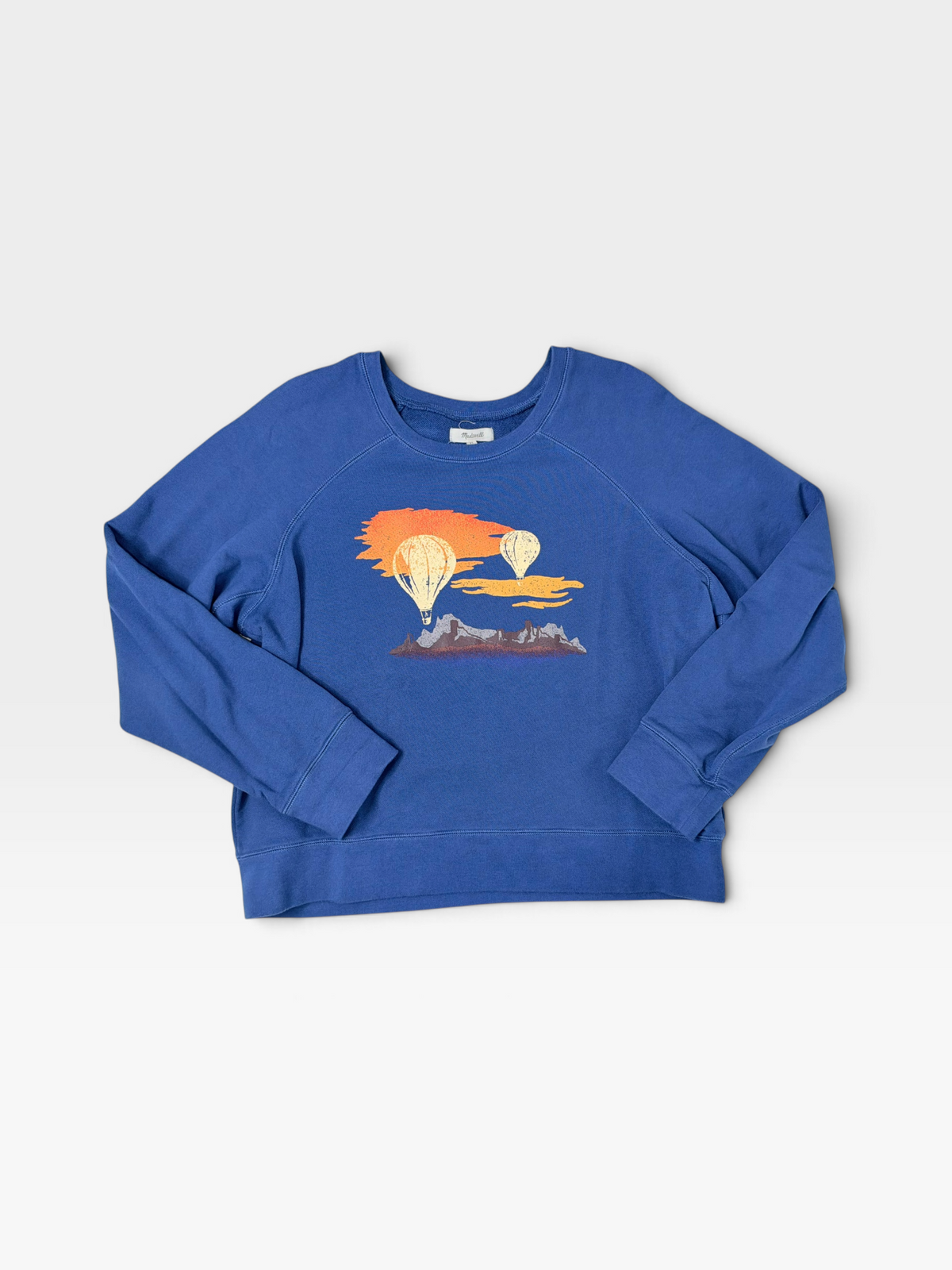 BLUE MADEWELL GRAPHIC PULLOVER XL