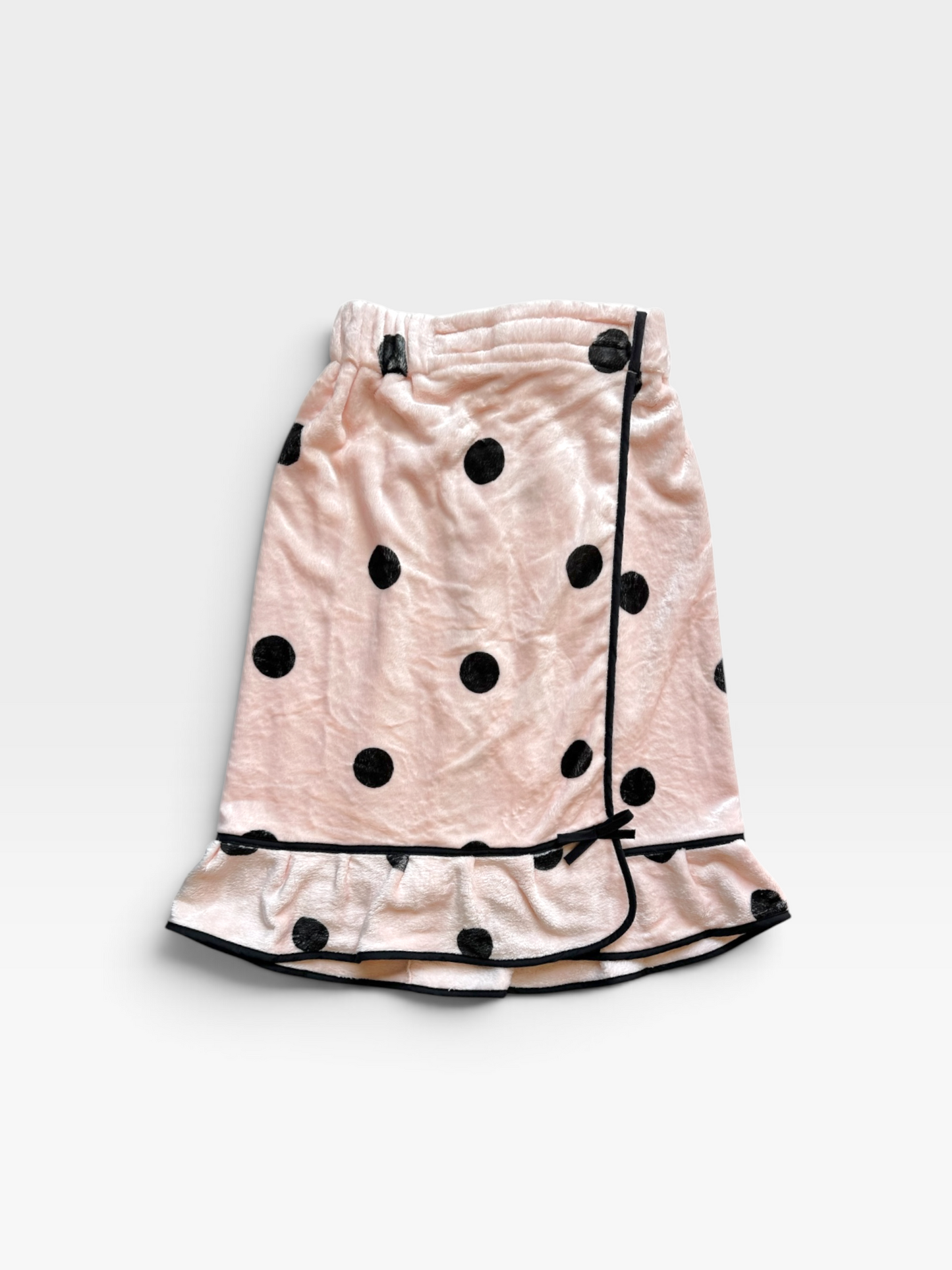 PINK POLKA DOT BELLA SPA WRAP - PLUSH (NWT) OS